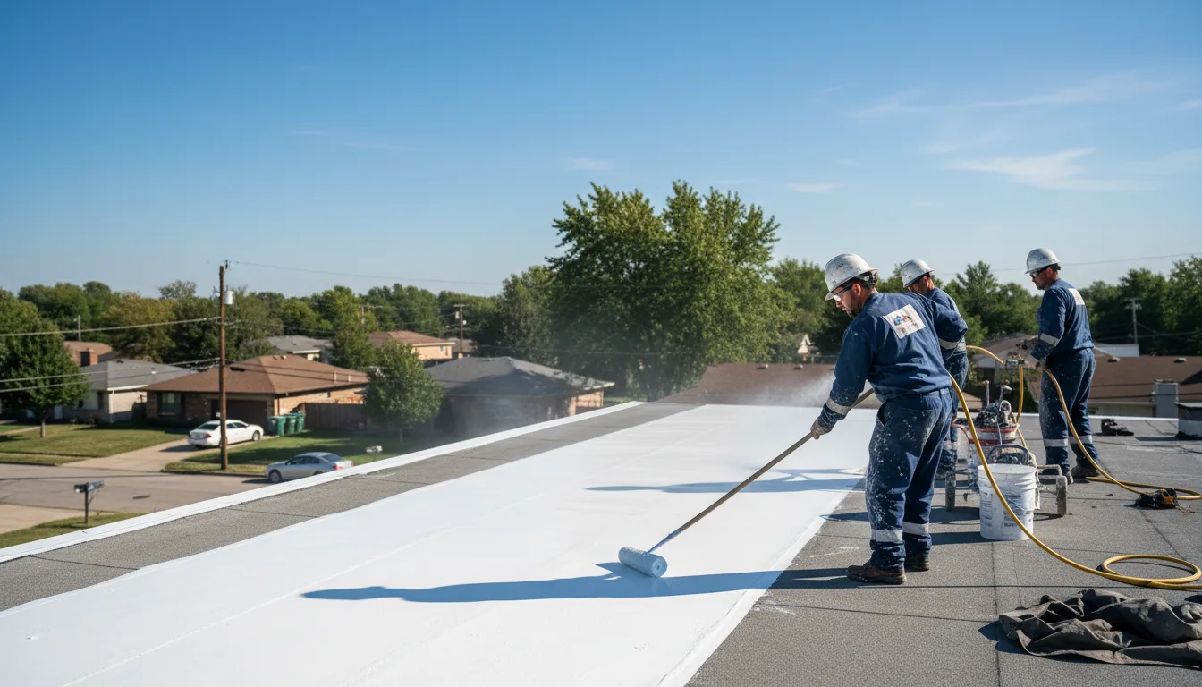Commercial roof coating in O Fallon, IL near me